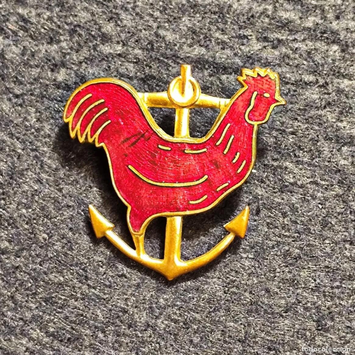 Militaria: INSIGNIA DE LA MARINA DE GUERRA FRANCESA. REP. FRANCESA. MED. 3,5 X 4 CMS
