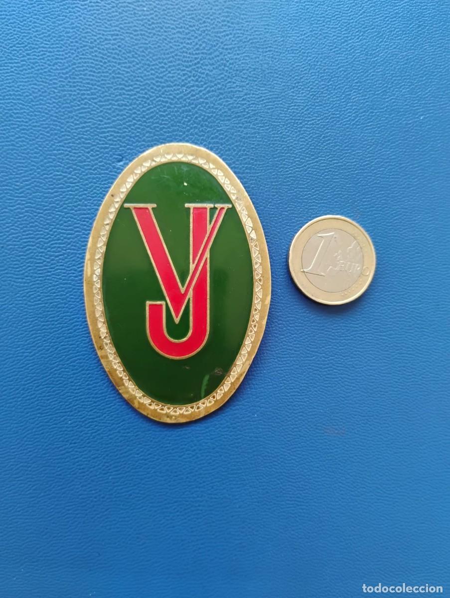 Militaria: ANTIGUA PLACA7INSIGNIA DE PECHO - VJ - VIGILANTE JURADO - NUMERADA