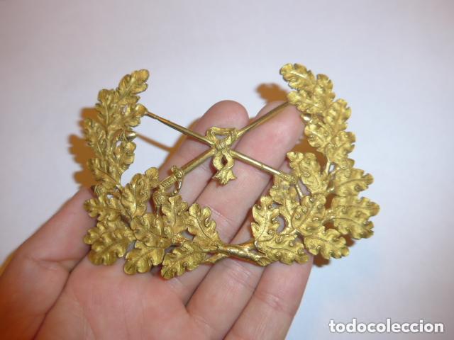 Militaria: Antigua gran chapa emblema de general espa&ntilde;ol, Original, seguramente para mantilla de caballeria.