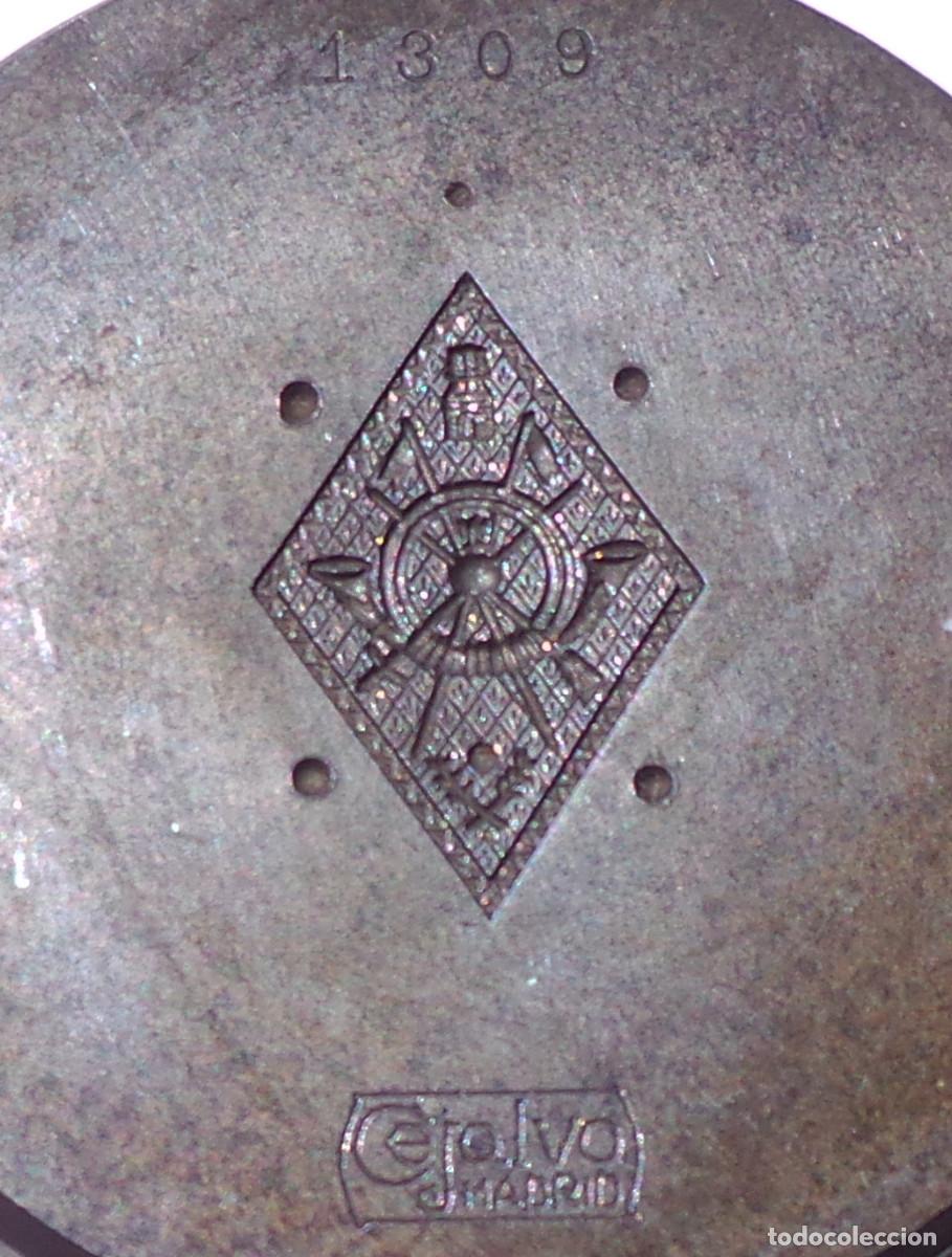 Military Antiques: TROQUEL INSIGNIA DE SOLAPA O ROMBO DE OJAL DE LA ACADEMIA GENERAL MILITAR DE ESPA&Ntilde;A. PIEZAS DE MUSEO