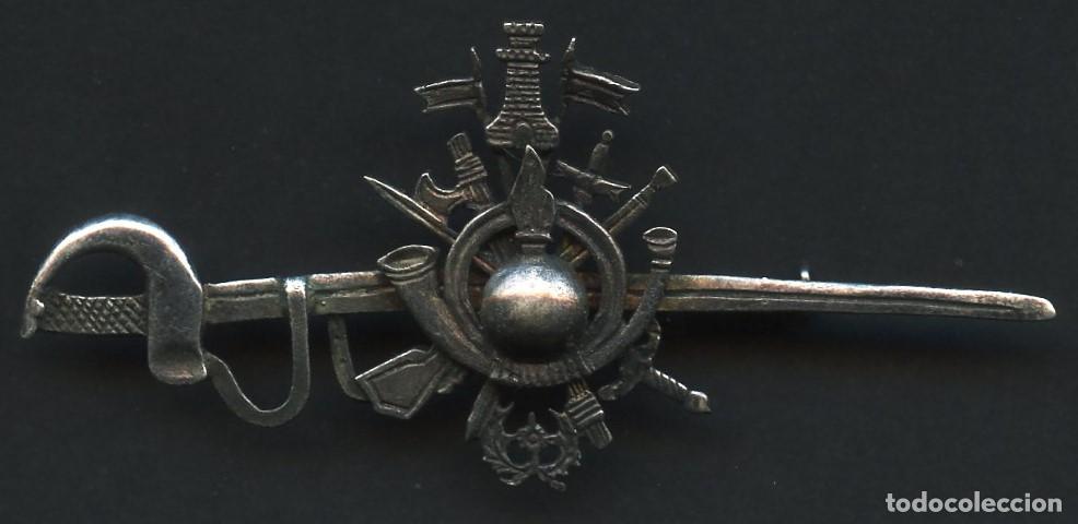 Militaria: INSIGNIA DE PLATA, EMBLEMA, ACADEMIA MILITAR, EPOCA ALFONSO XIII