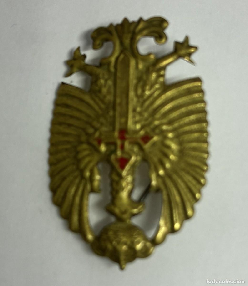Militaria: INSIGNIA ANTIGUA MET&Aacute;LICA DEL EJERCITO ESPA&Ntilde;OL REPRESENTA EL AGUILA DE SAN JUAN.