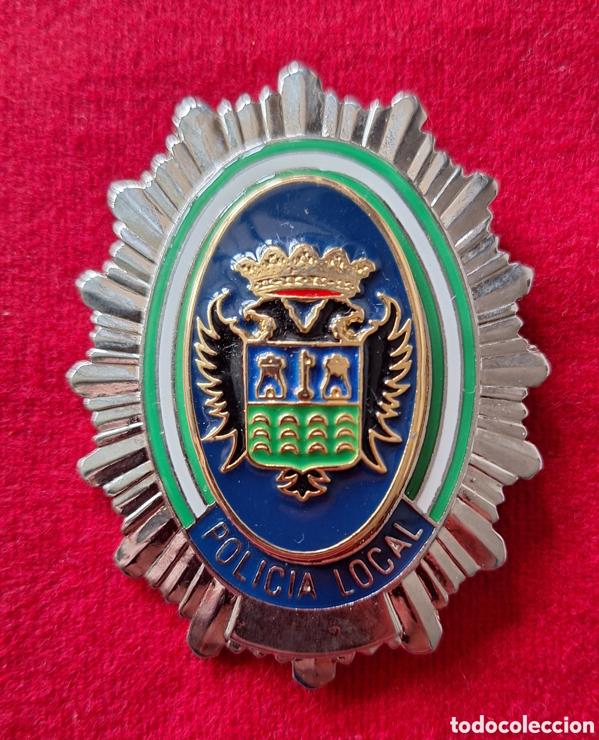 Militaria: PLACA DE POLICIA LOCAL CIUDAD DE PULPI ALMERIA PAGO SOLO WESTERN UNION