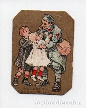 Militaria: INSIGNIA JOURNEE NATIONALE DES TUBERCULEUX.RETOUR DU SANATORIUM.GUERRE 1914.1917. ANCIENS MILITAIRES
