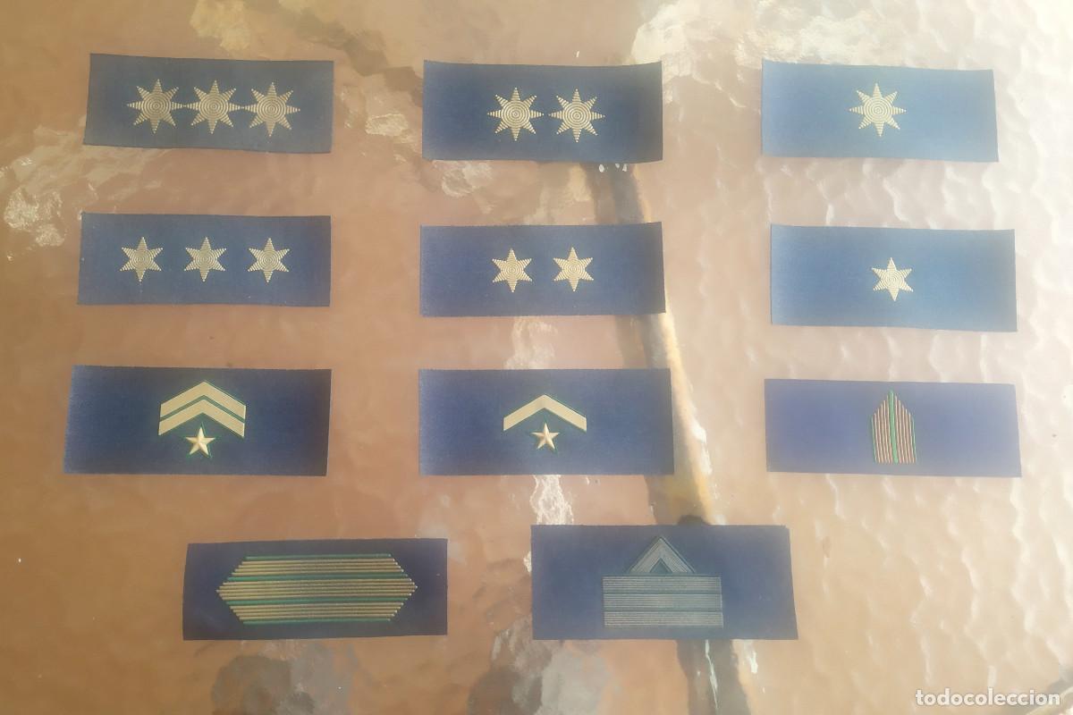 Militaria: Lote once divisas Ejercito del Aire a&ntilde;os 90
