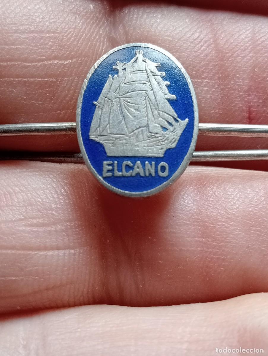 Militaria: RARO PISACORBATAS BUQUE ESCUELA ELCANO ARMADA ESPA&Ntilde;OLA INSIGNIA ESMALTADA MARINEROS OCEANO MARINA