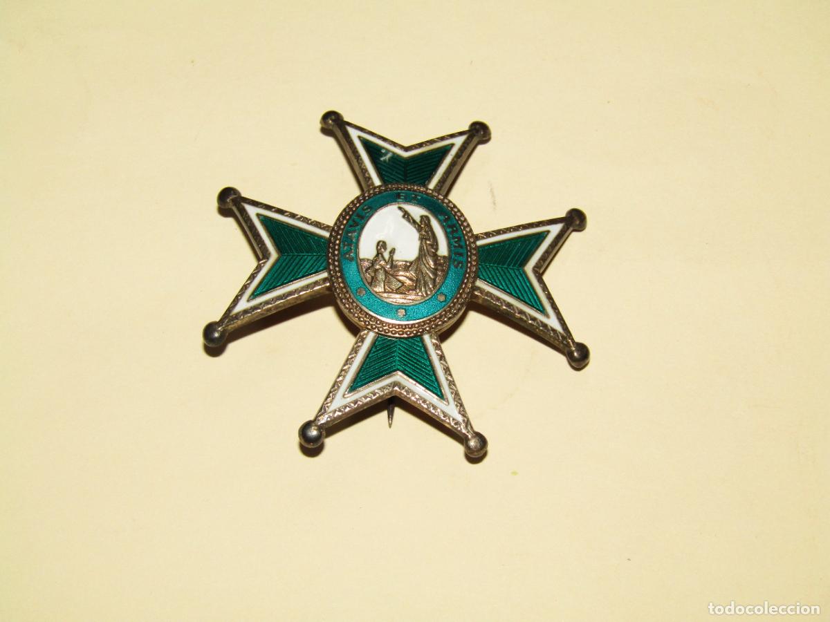 Militaria: Antigua Medalla Placa de Gran Cruz de la Orden de SAN L&Aacute;ZARO DE JERUSAL&Eacute;N.
