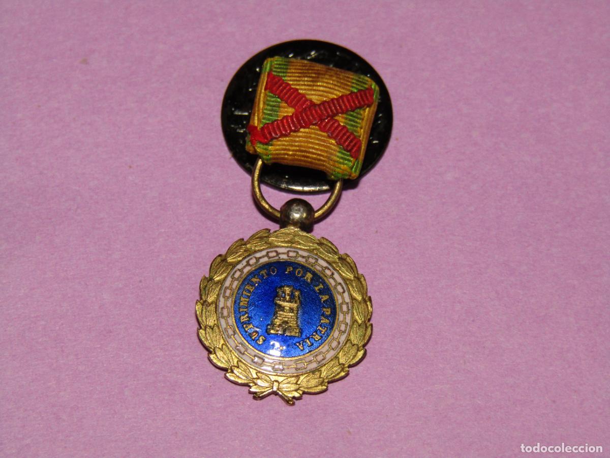Militaria: Antigua Medalla Miniatura SUFRIMIENTO POR LA PATRIA de Guerra Civil