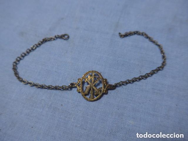 Militaria: Antiguo brazalete pulsera militar de la legion. Guerra civil o Sahara. Original.