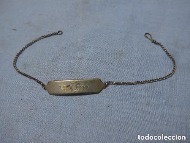 Militaria: Antiguo brazalete pulsera militar de aviacion afonsina, alfonso XIII. Original.