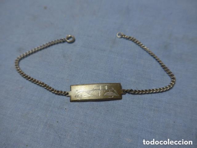 Militaria: Antiguo brazalete pulsera militar de automovilismo. Guerra civil. Original.