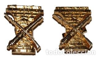 Militaria: DISTINTIVOS MILITARES INGENIERO POLITECNICO (ARMAMENTO Y CONSTRUCCI&Oacute;N) PARA CUELLO