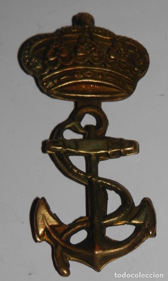Militaria: EMBLEMA , INSIGNIA PARA GORRA DE LA INFANTERIA DE MARINA