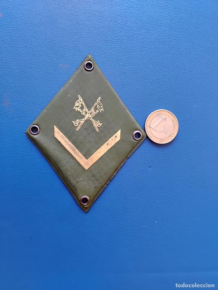 Militaria: ANTIGUO ROMBO/GALLETA MILITAR CABALLERIA - VERDE