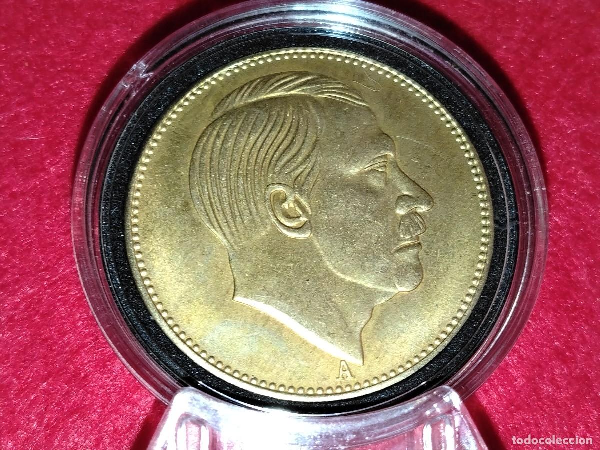 Militaria: Moneda Adolf Hitler 1942 (III Reich Hitler- Nazi- Alemania) WWII