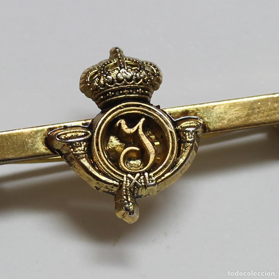 Militaria: Alfiler Corbata Militar Infanter&iacute;a Monta&ntilde;a Ej&eacute;rcito Espa&ntilde;ol Corona Real Vintage