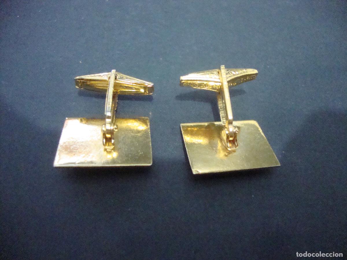 Militaria: GEMELOS TEMA MILITAR TANQUE - Foto 2