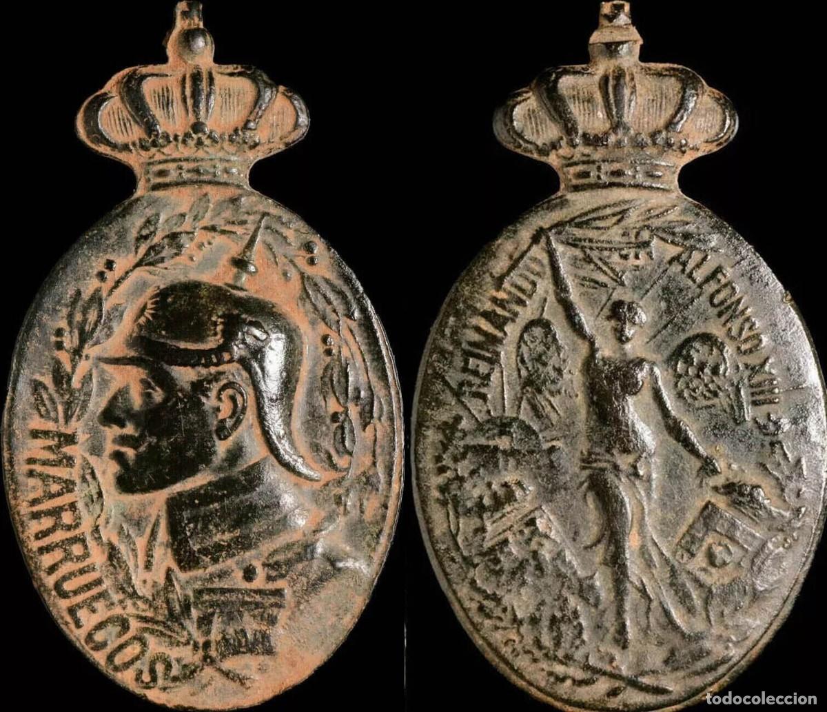 Militaria: Military Insignia, Morocco&acute;s 1916 (Alfonso XIII) - 53x30 mm