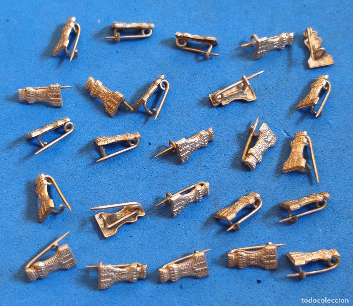 Militaria: Ingenieros. Distintivos / Insignias muy peque&ntilde;as. Rep&uacute;blica / Guerra Civil / Postguerra.