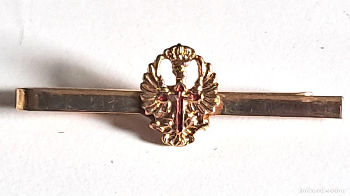 Militaria: ANTIGUO PASADOR CORBATAS - PISACORBATAS MILITAR ESCUDO EJERCITO ESPA&Ntilde;OL
