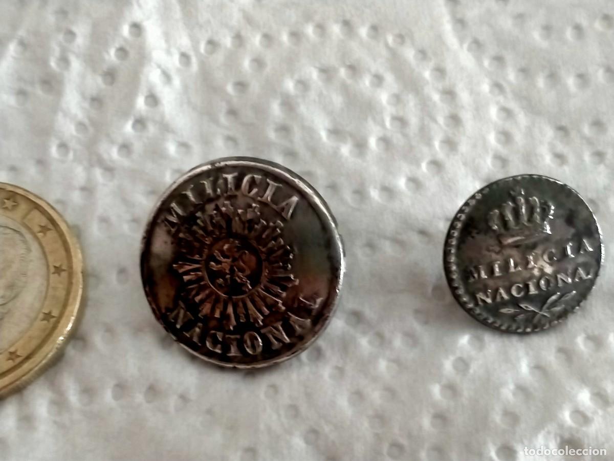 Militaria: militar de botones militares milicia nacional creo republicanos