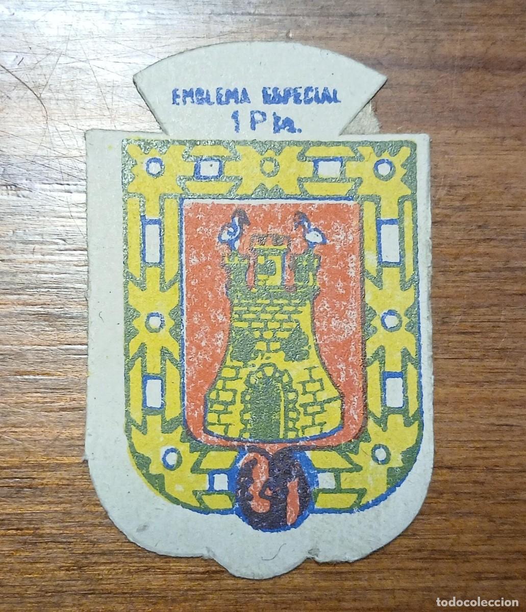 Militaria: Emblema auxilio social, especial 1 pts, serie X, N&ordm; 4, IRUN.