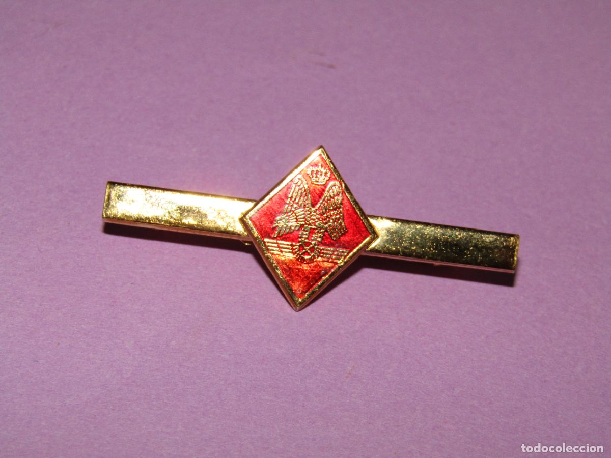 Militaria: Antiguo Alfiler de Corbata en Lat&oacute;n y Esmalte del Ej&eacute;rcito del Aire Aviaci&oacute;n