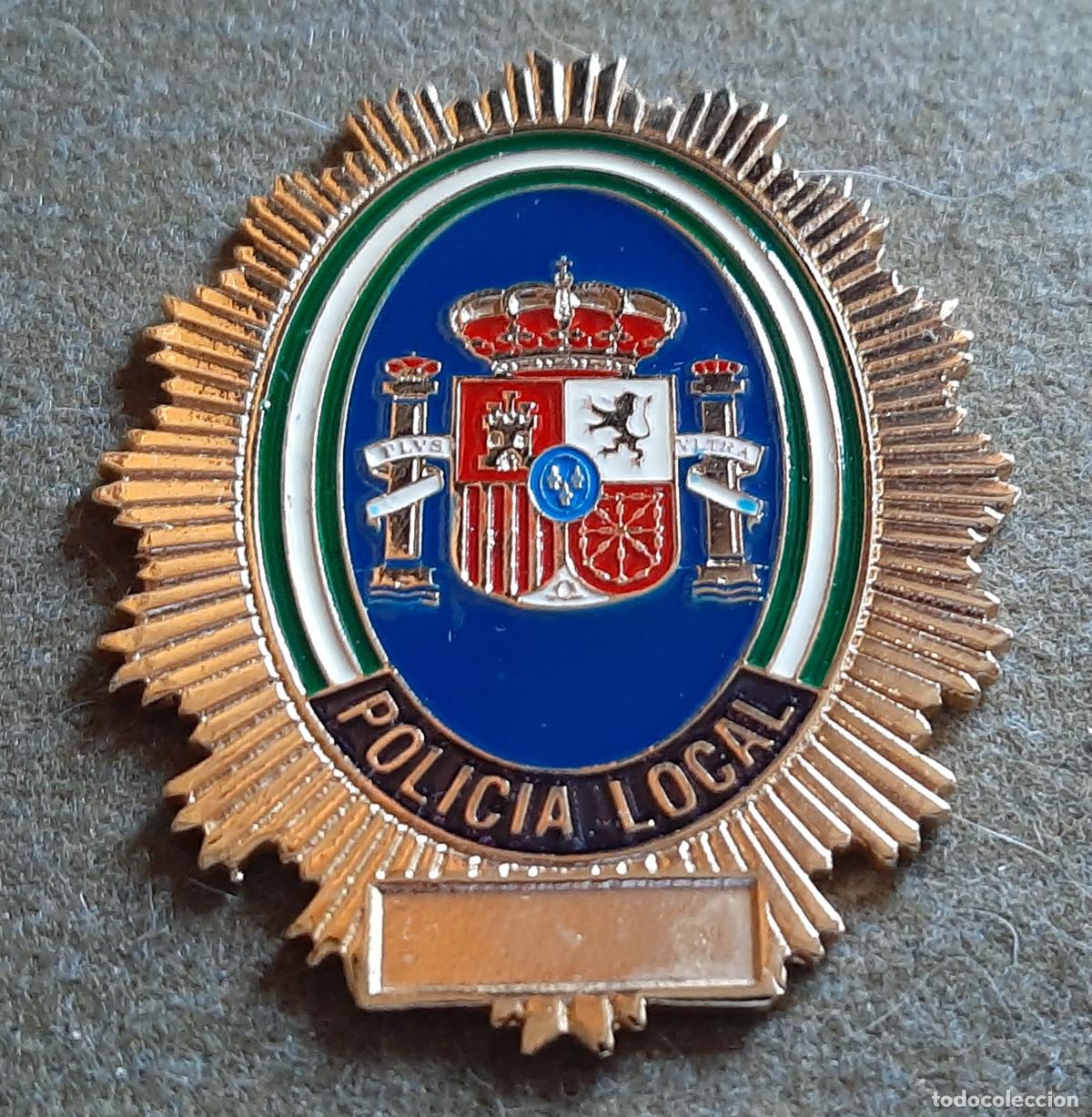 Militaria: PLACA DE CARTERA - POLICIA LOCAL - GENERICA - 7X5.5 CM.