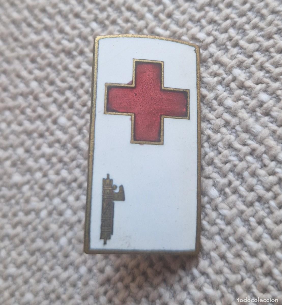 Militaria: Insignia Alfiler Medalla Cruz Roja CTV Fascista Guerra Mundial Italia Fascismo Mussolini Balilla