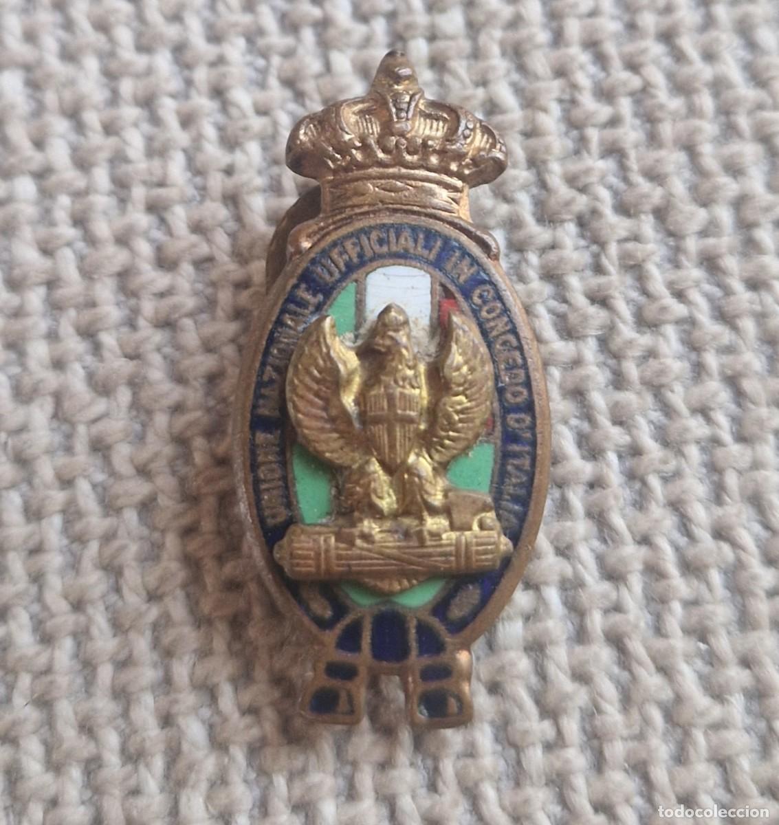 Militaria: Insignia Alfiler Medalla Esercito Fascista Guerra Mundial Italia Fascismo Mussolini Littorio CTV