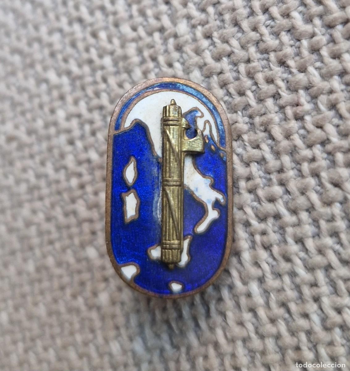 Militaria: Insignia Alfiler Medalla Ejercito Fascista Sindacatos Guerra Italia Fascismo Mussolini Littorio CTV