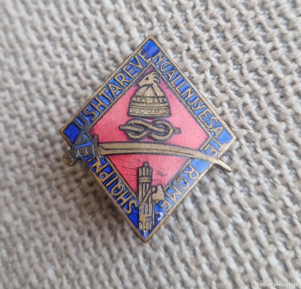 Militaria: Insignia Alfiler Medalla Albania Balilla Fascista Guerra Italia Fascismo Mussolini Littorio CTV