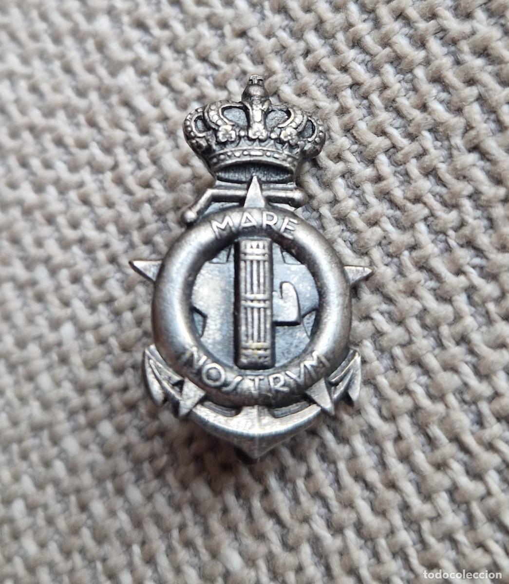 Militaria: Insignia Alfiler Medalla Liga Naval PNF Balilla Fascista Guerra Italia Fascismo Mussolini Littorio
