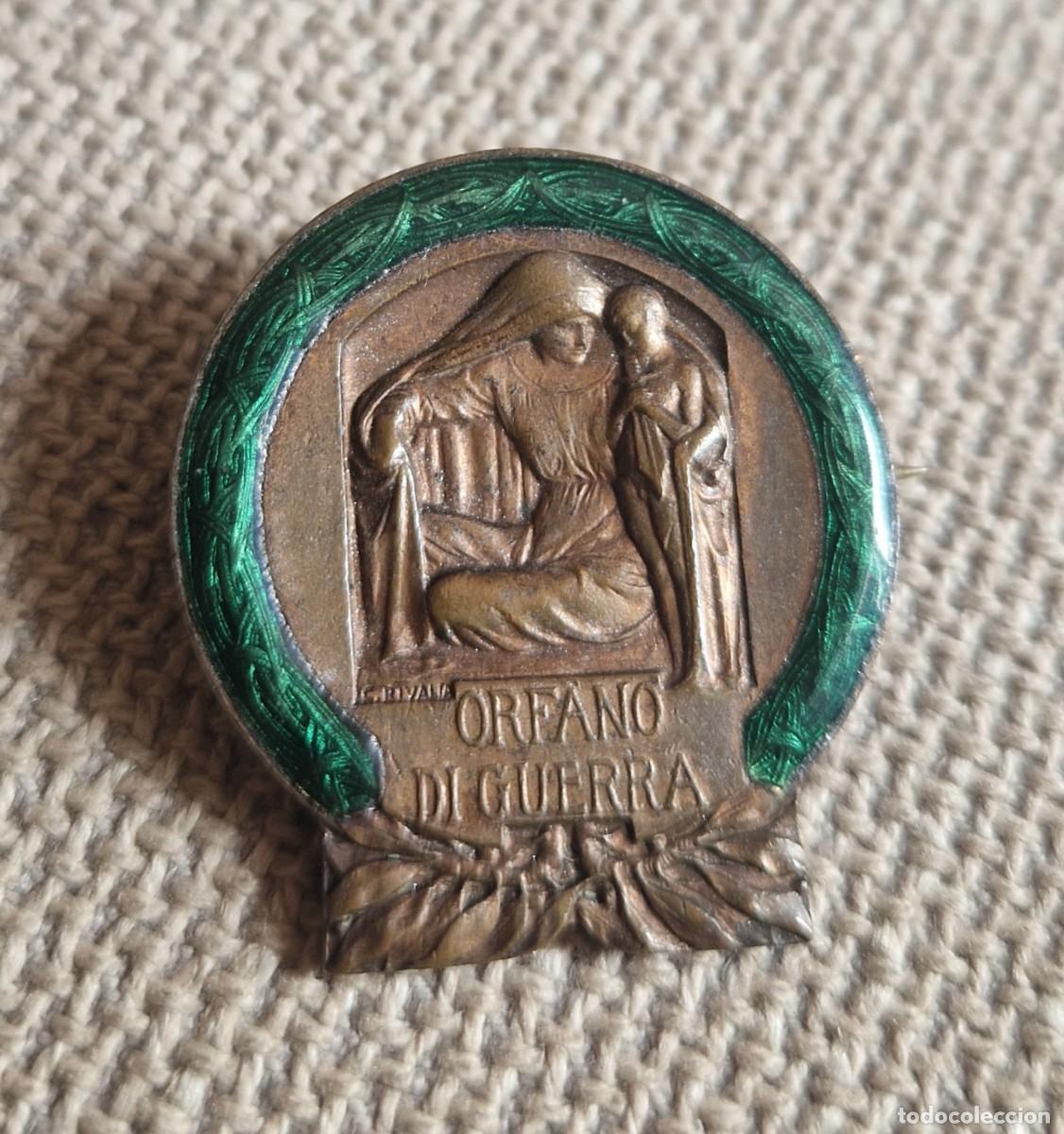 Militaria: Insignia Alfiler Medalla Huerfanos de Guerra Balilla Fascista Italia Fascismo Mussolini Littorio