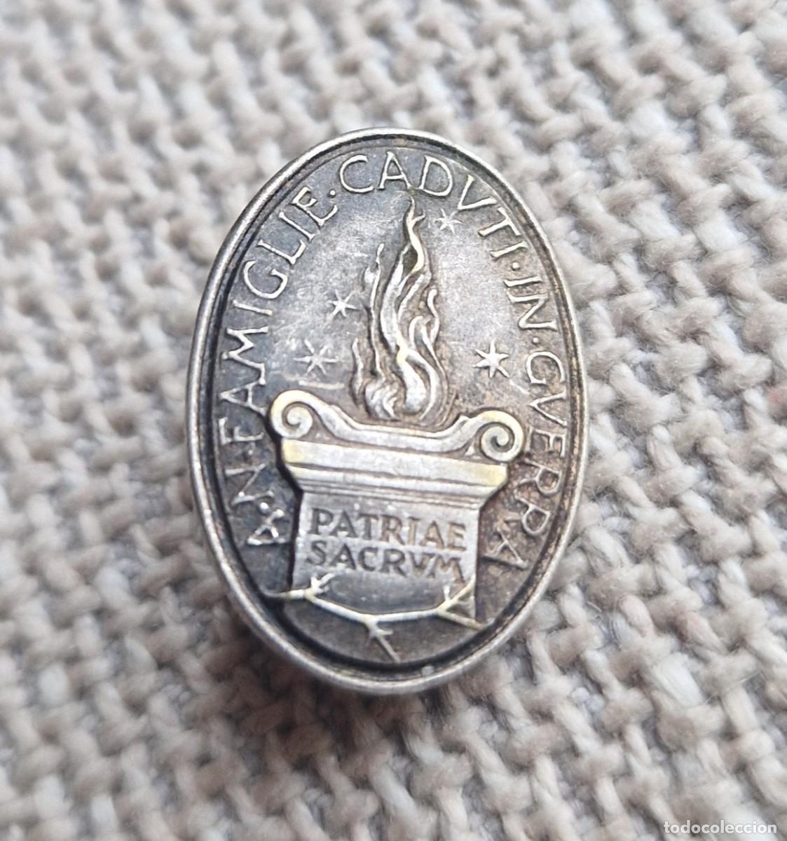 Militaria: Insignia Alfiler Medalla Caidos Guerra Balilla Fascista Italia Fascismo Mussolini Littorio