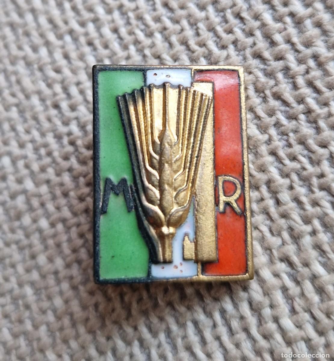 Militaria: Insignia Alfiler Medalla MF Guerra Balilla Fascista Fascismo Mussolini Littorio