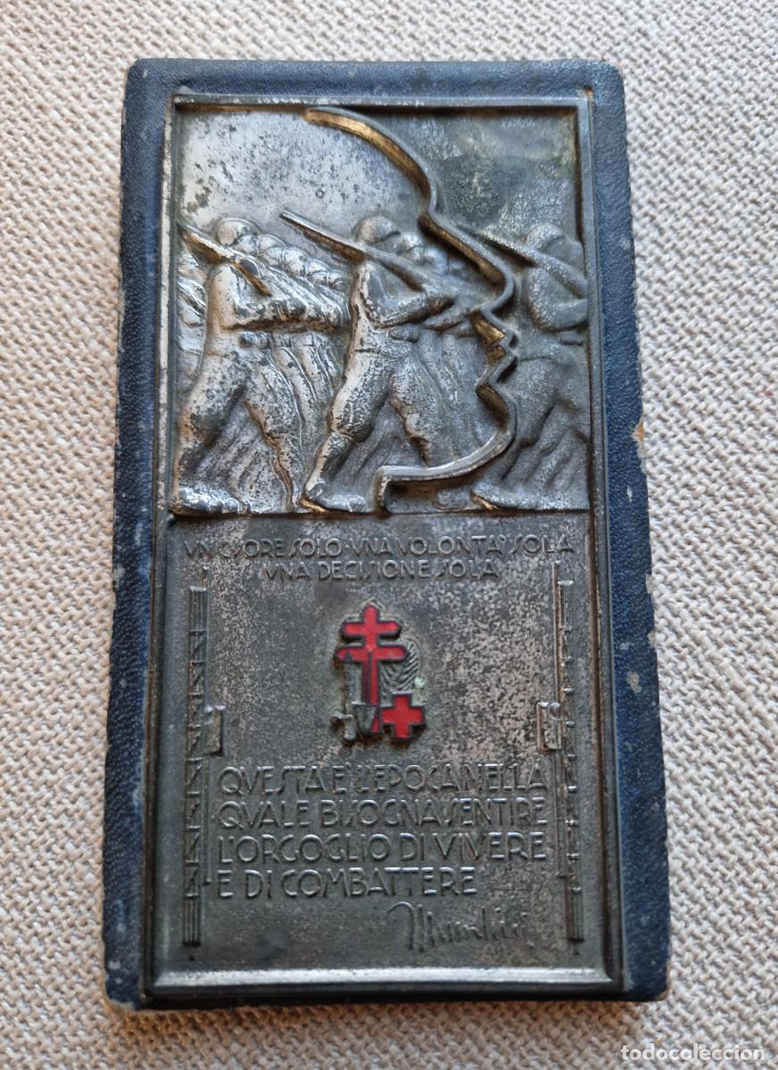 Militaria: Insignia Alfiler Medalla Tuberculosis Guerra Balilla Fascista Fascismo Mussolini Littorio