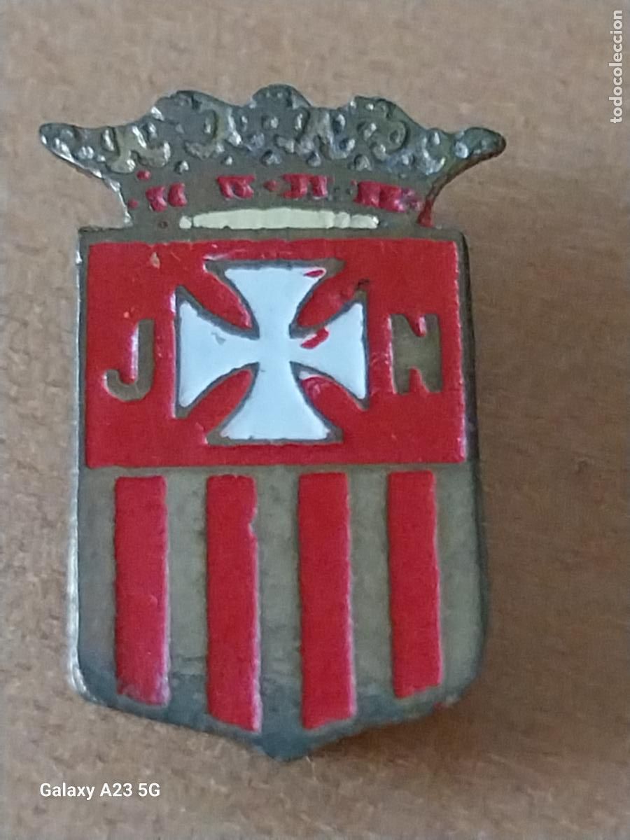Militaria: MERCEDARIAS JUAN NEPOMUCENO INSIGNIA SOLAPA PINTURA LACADA VINTAGE 1.91CMS ALTO
