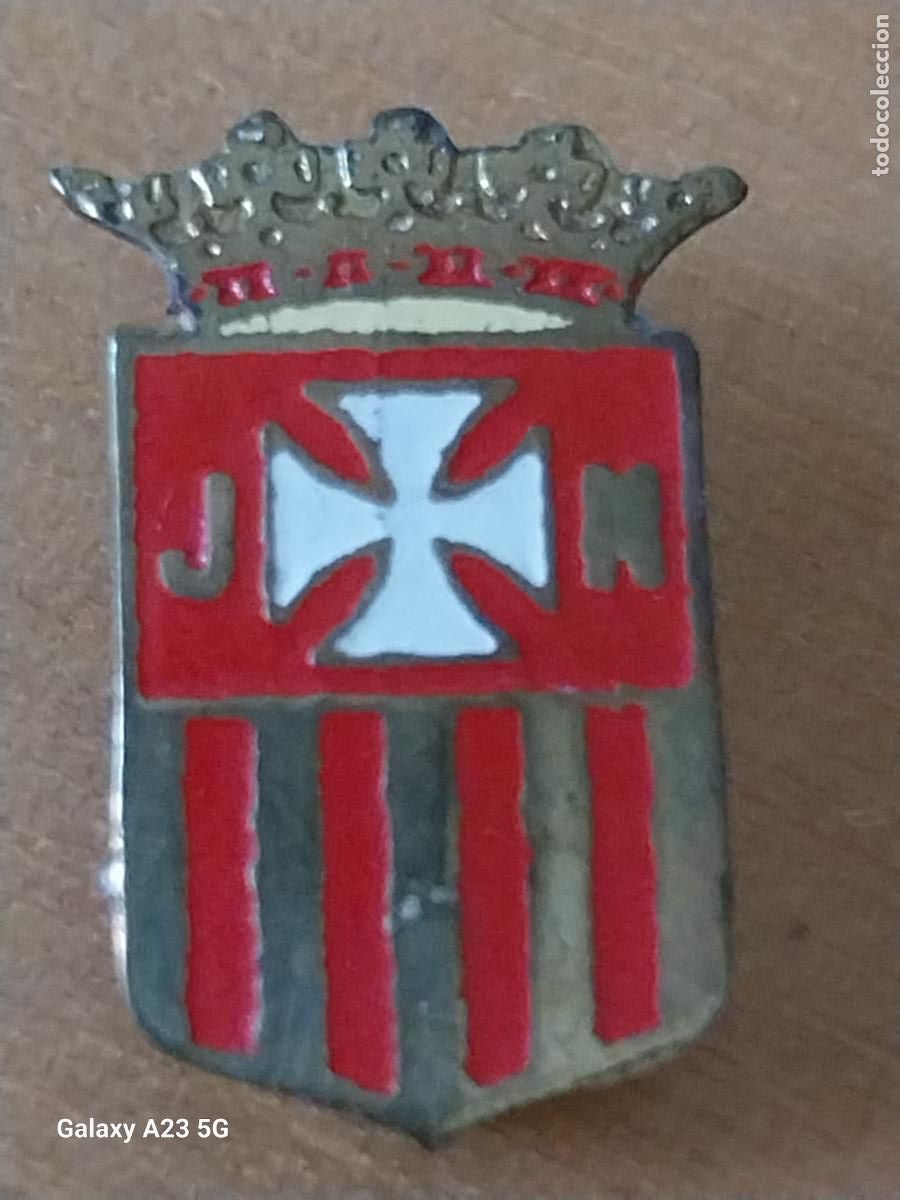 Militaria: MERCEDARIAS JUAN NEPOMUCENO INSIGNIA SOLAPA PINTURA LACADA VINTAGE 1.91CMS ALTO *