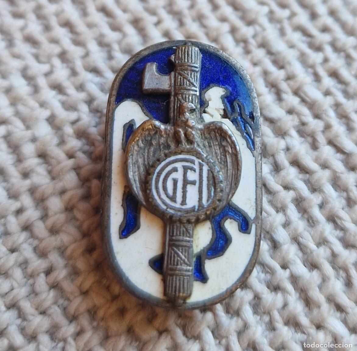 Militaria: Insignia Alfiler Medalla Industria Balilla Fascista Fascismo Mussolini Littorio CTV Italia