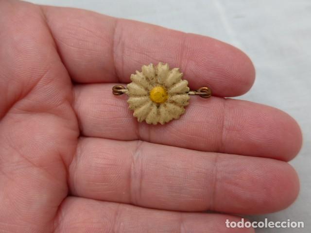 Militaria: ANTIGUA INSIGNIA MARGARITA CARLISTA GUERRA CIVIL ORIGINAL