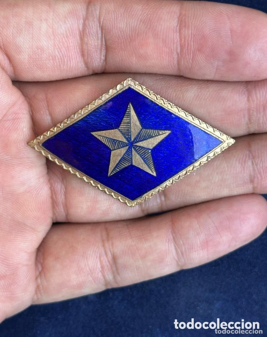 Militaria: ANTIGUO ROMBO ESPECIALIDAD TRANSMISIONES JEFE DE CENTRO