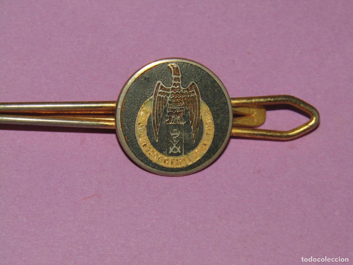 Militaria: Antiguo Pisacorbatas Pasador de Corbata Metal Dorado y Esmaltes CEIM Infanter&iacute;a de Marina Cartagena
