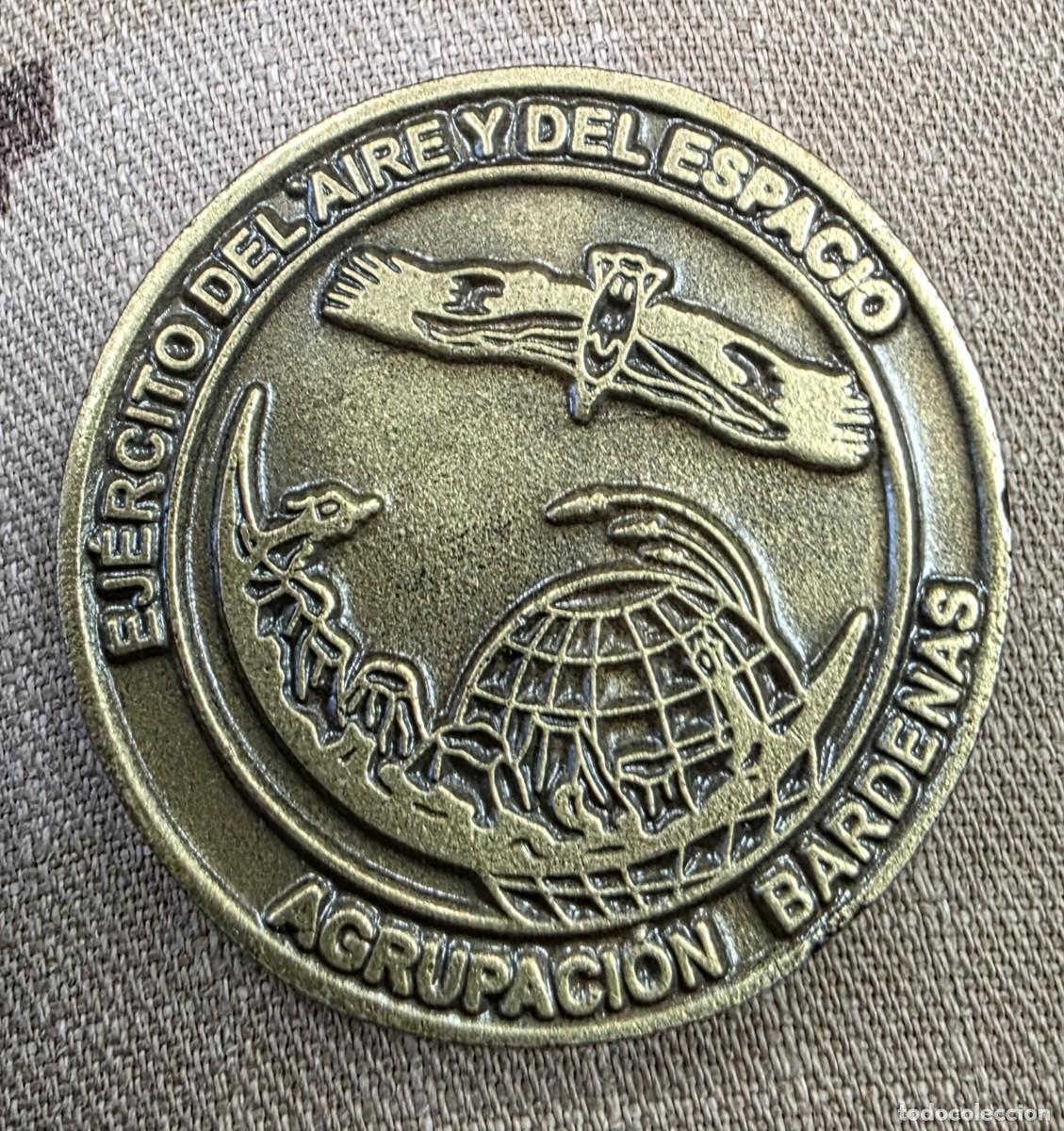 Militaria: MONEDA EJERCITO DEL AIRE POLIGONO DE TIRO BARDENAS REALES DE NAVARRA