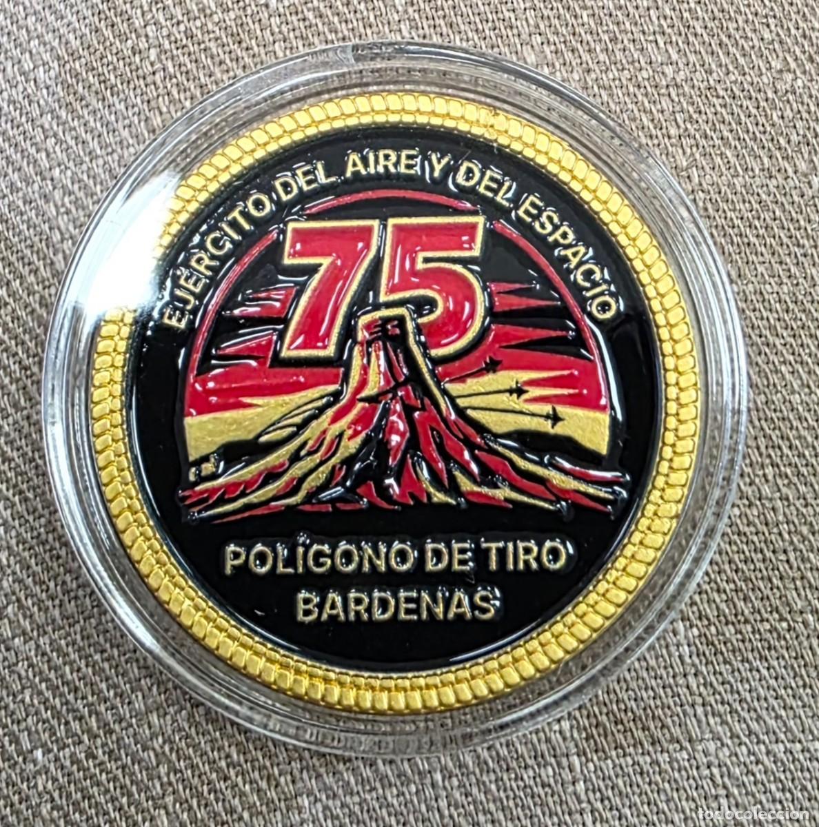 Militaria: MONEDA EJERCITO DEL AIRE POLIGONO DE TIRO BARDENAS REALES DE NAVARRA