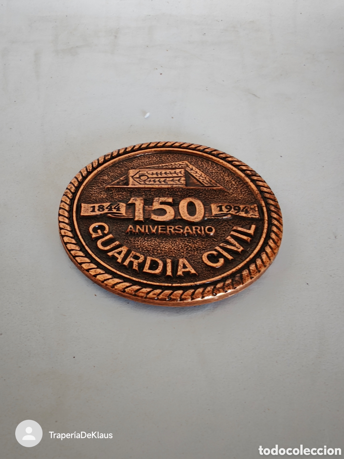 Militaria: Medalla / Placa conmemorativa del 150 Aniversario de la Guardia Civil (1844-1994)