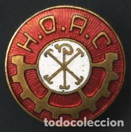 Militaria: POSGUERRA, INSIGNIA ESMALTADA, PIN, HERMANDAD OBRERA DE ACCI&Oacute;N CAT&Oacute;LICA