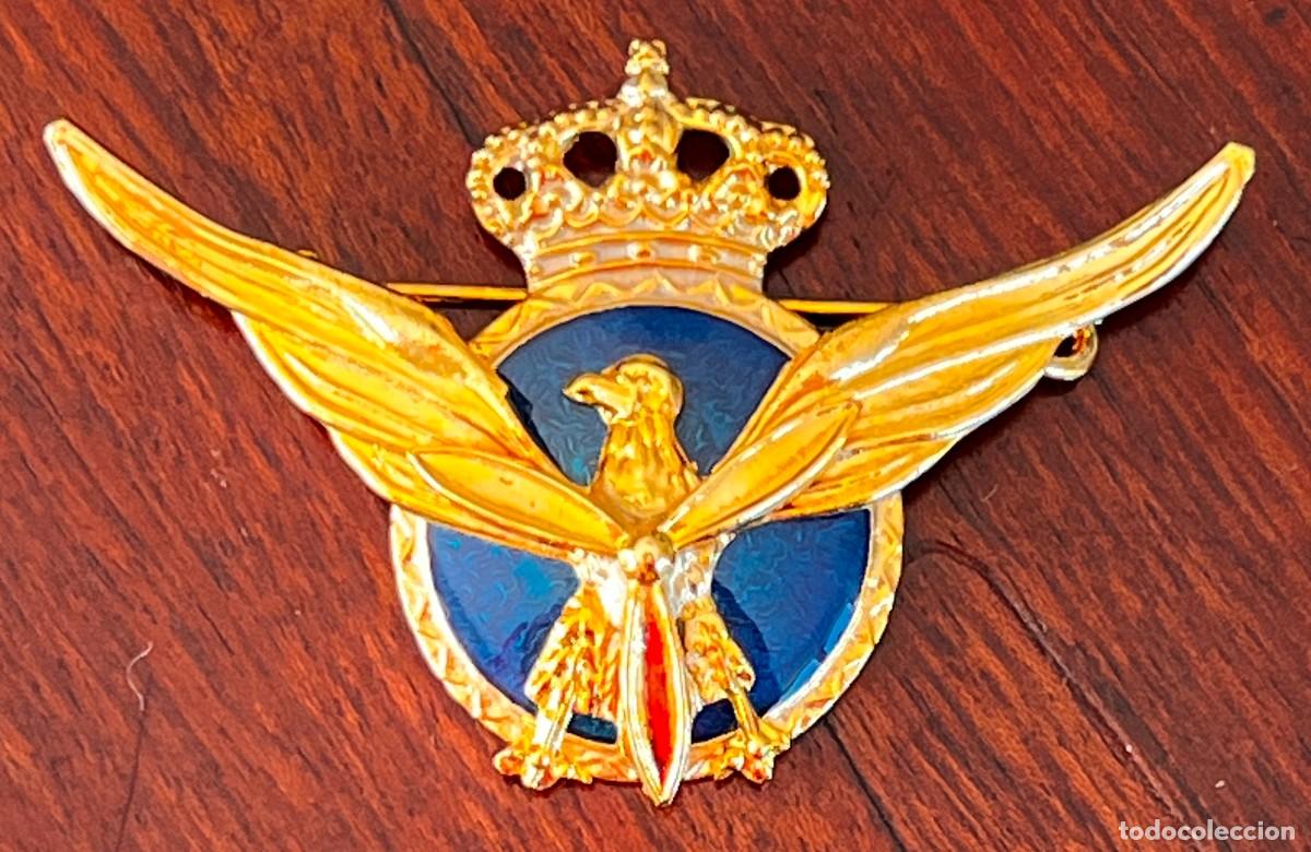 Militaria: EMBLEMA DE PILOTO DE AVIACION COMERCIAL DISTINTIVO, mide 6,9 x 4,5 cms. sistema imperdible. Ver tod