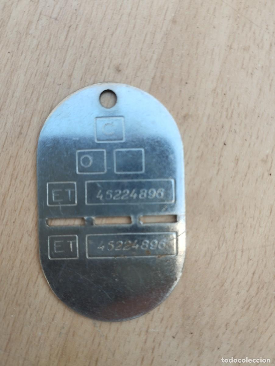 Militaria: Chapa identificacion ejercito espa&ntilde;ol