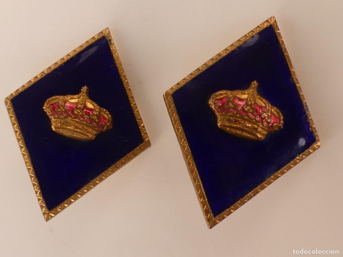 Militaria: Pareja de Rombos &eacute;poca Juan C. I - Guardia Real -